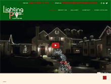 Tablet Screenshot of holidaychristmaslightingorlando.com